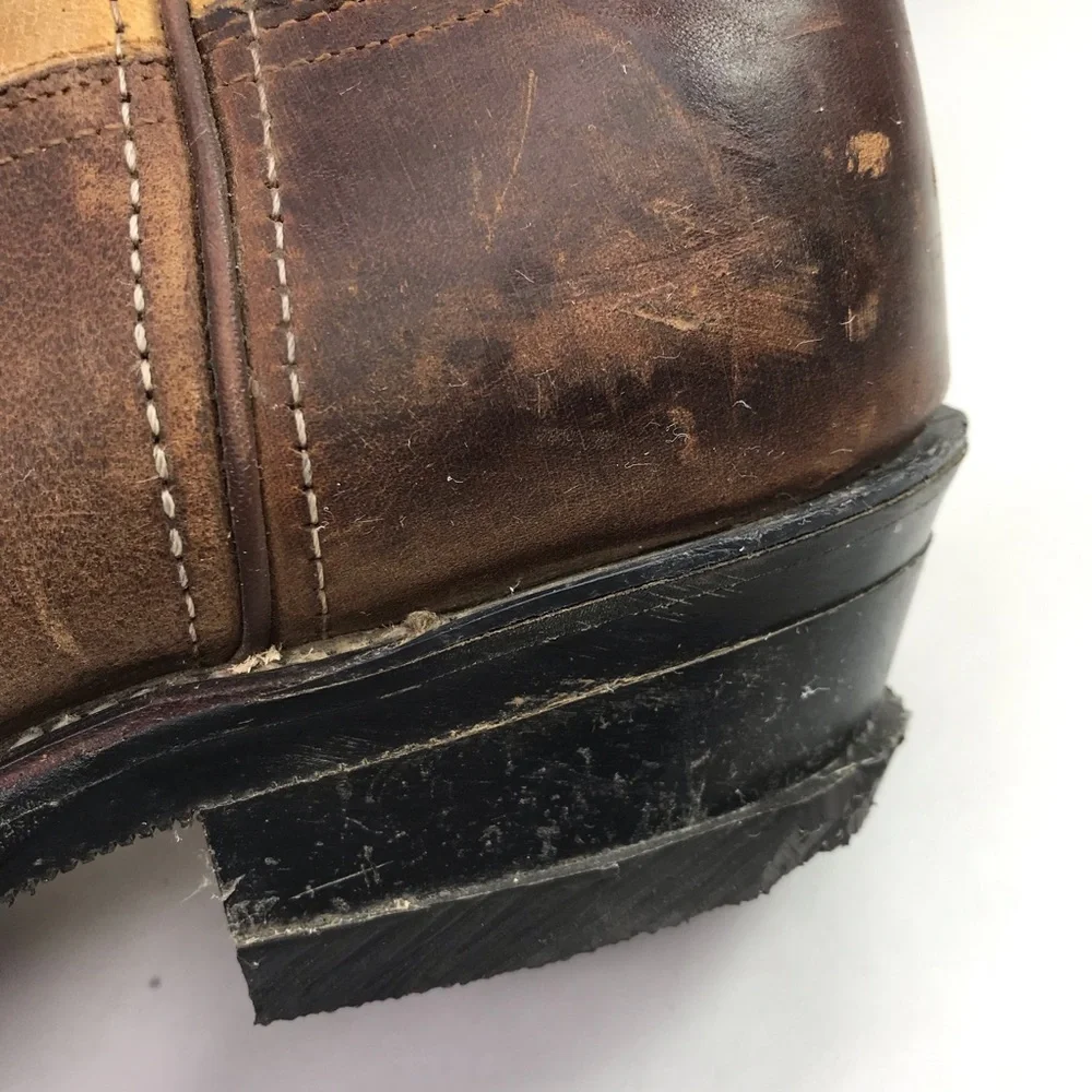 Chippewa Mens Size 11.5D Brown Leather Cowboy Boots USA